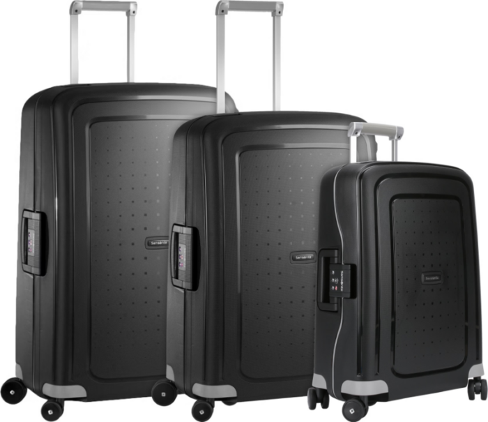 Samsonite S'Cure Spinner 75+69+55 cm Black Kofferset
