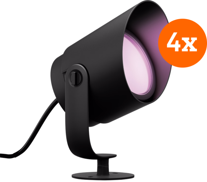 Philips Hue Lily XL prikspot White and Color uitbreiding 4-pack