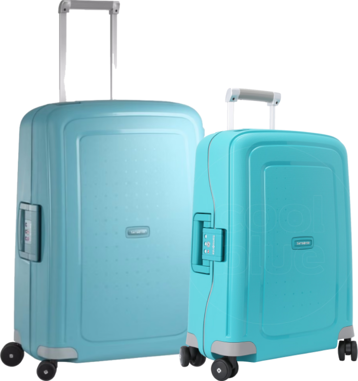 Samsonite S'cure Spinner 55+69cm Aqua Blue Kofferset