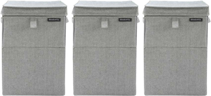 Brabantia 3 Wasboxen 35 liter - Grey