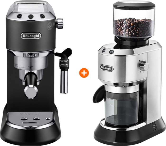 De'Longhi EC685.BK Dedica Zwart + Koffiemolen