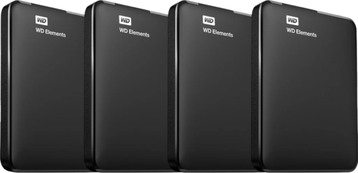 WD Elements Portable 1TB 4-Pack