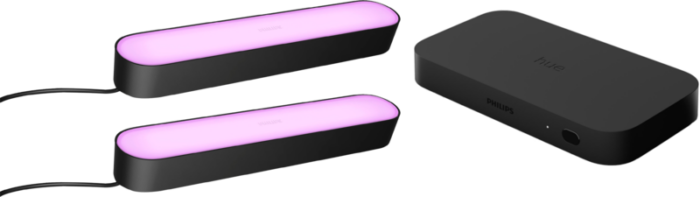 Philips Hue Play Lichtbalk Zwart Duo Pack + Sync Box