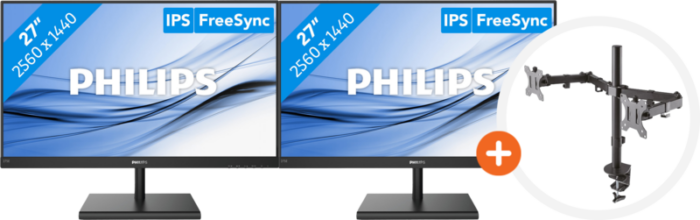 2x Philips 275E1S/00 + NewStar FPMA-D550DBLACK