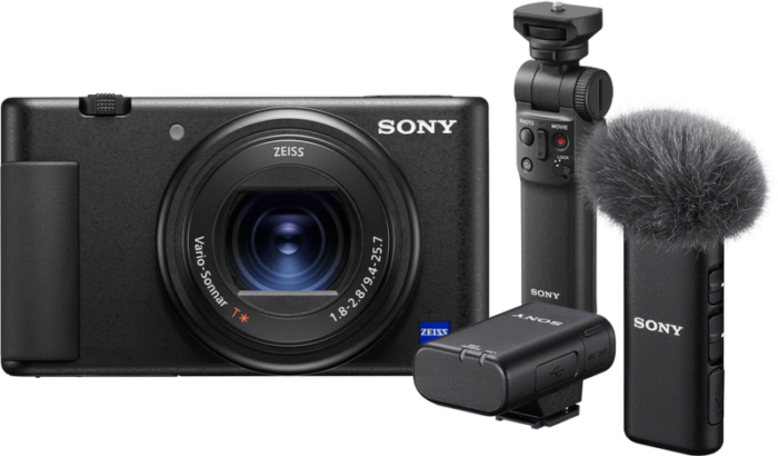 Sony ZV-1 Vlog + GP-VPT2BT Grip + ECM-W2BT Microfoon