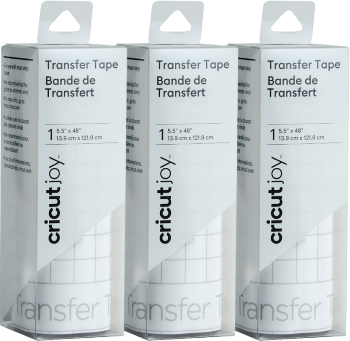 Cricut Joy StandardGrip Transfer Tape 14x122 Transparant 3-Pack