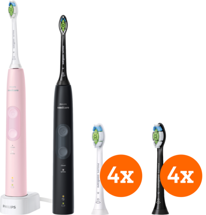 Philips Sonicare ProtectiveClean 4500 HX6830/35 + Optimal White opzetborstels (8 stuks)