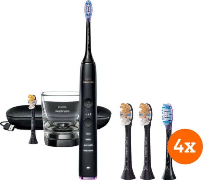 Philips Sonicare DiamondClean Smart HX9917/89 + All-in-one (2 stuks) + Gum Care (4 stuks)