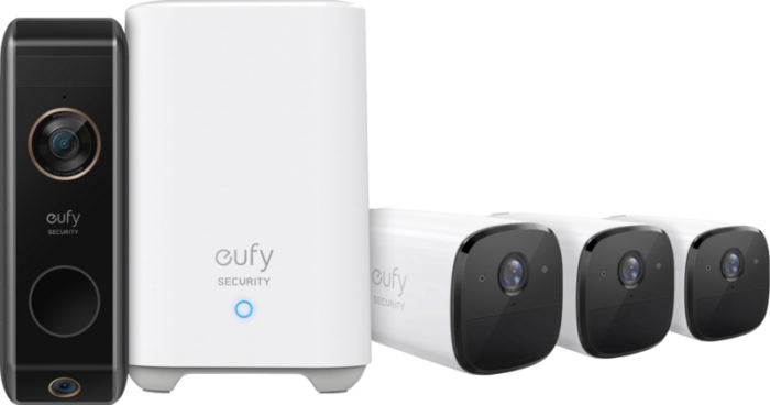 Eufycam 2 Pro 3-pack + Eufy Video Doorbell Dual 2 Pro