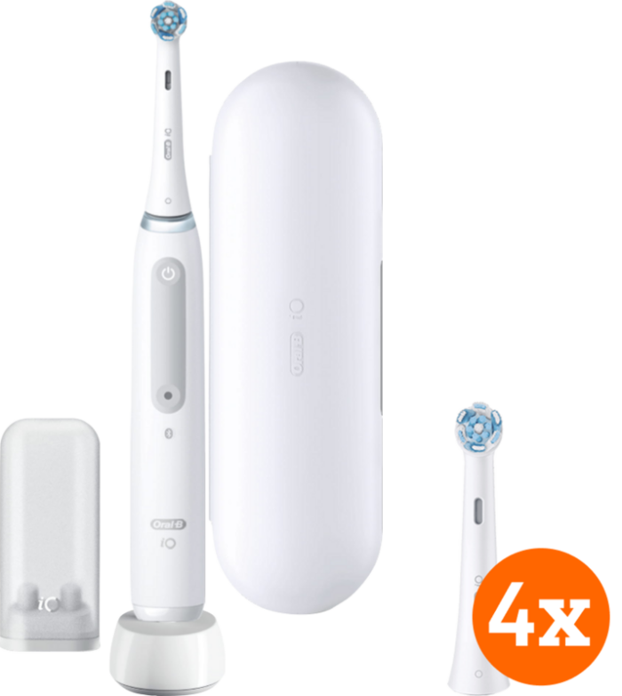Oral-B iO 4N White + iO Ultimate Clean opzetborstels (4 stuks)