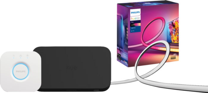 Philips Hue Play HDMI Sync Box + Gradient Lightstrip 55+ inch + Bridge