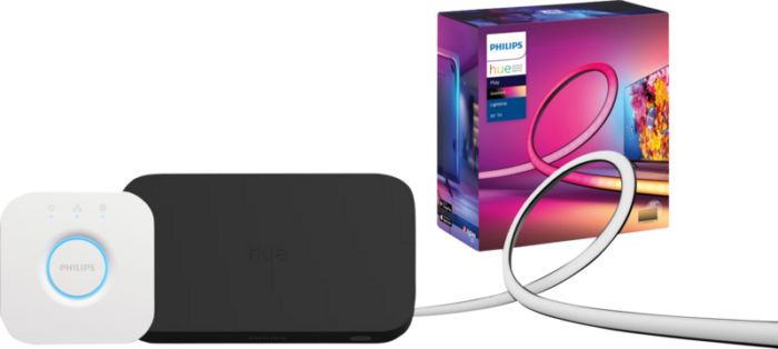 Philips Hue Play HDMI Sync Box + Gradient Lightstrip 75+ inch + Bridge