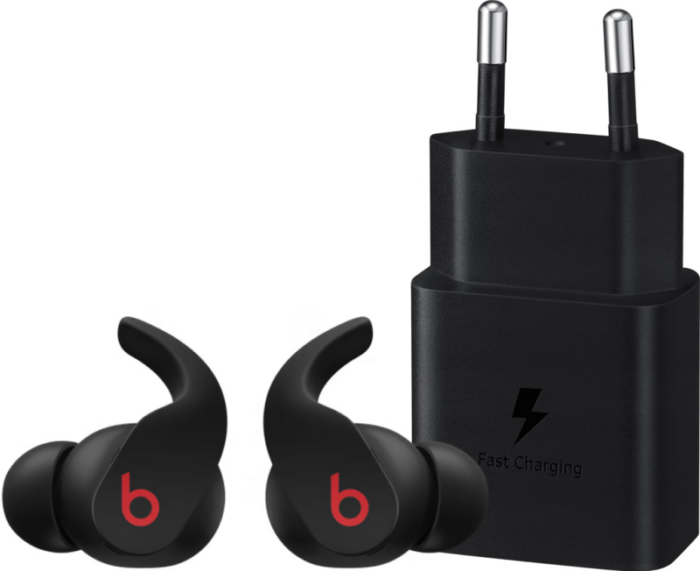 Beats Fit Pro Zwart + Samsung Oplader 15W