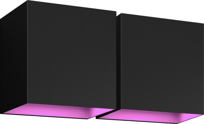 Philips Hue Resonate Downward White and Color - zwart 2-pack