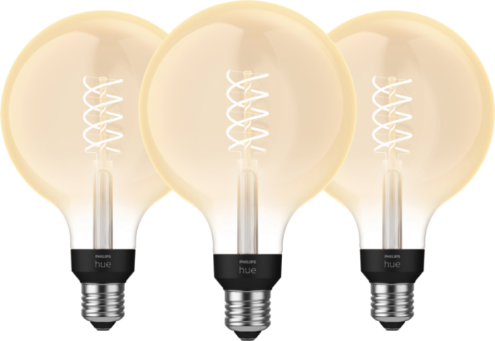 Philips Hue Filamentlamp White Globe XL E27 - 2023 - 3-pack