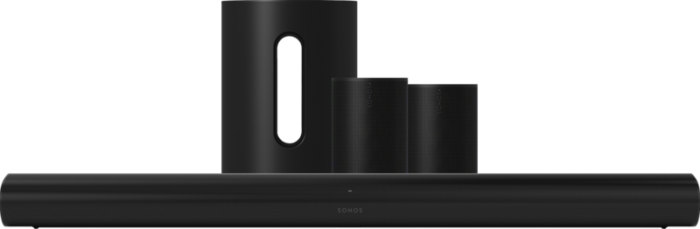 Sonos Arc Zwart + 2x Era 100 Zwart + Sub Mini Zwart