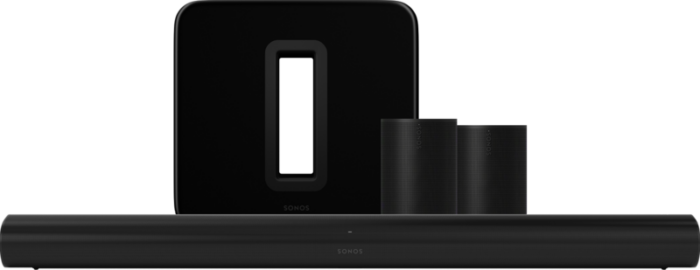 Sonos Arc Zwart + 2x Era 100 Zwart + Sub G3 Zwart