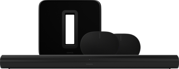 Sonos Arc Zwart + 2x Era 300 Zwart + Sub G3 Zwart