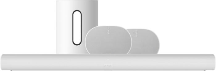 Sonos Arc Wit + Era 300 Wit + Sub Mini Wit