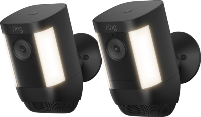 Ring Spotlight Cam Pro - Battery - Zwart - 2-pack