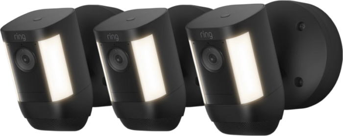 Ring Spotlight Cam Pro - Wired - Zwart - 3-pack