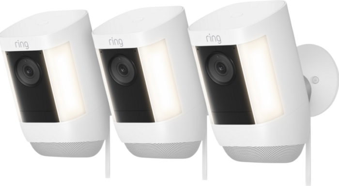 Ring Spotlight Cam Pro - Plug In - Wit - 3-pack