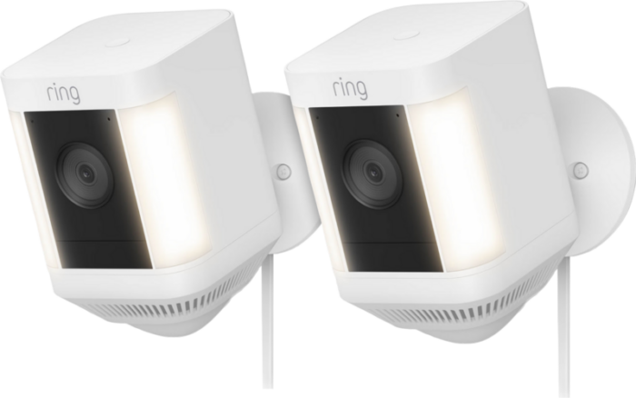 Ring Spotlight Cam Plus - Plug In - Wit - 2-pack