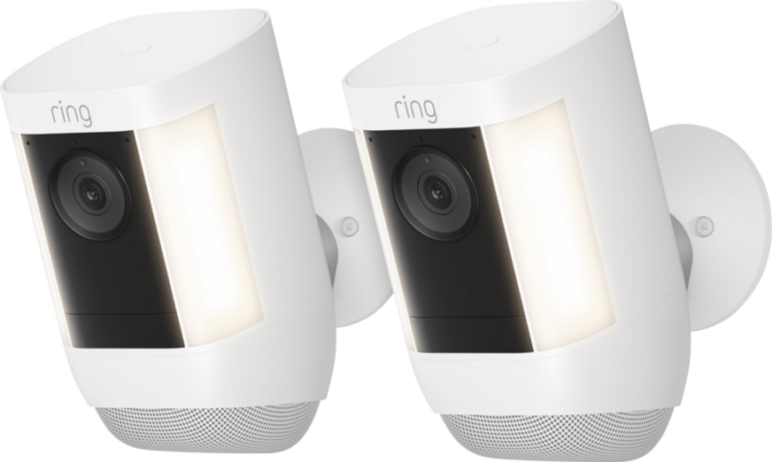 Ring Spotlight Cam Pro - Battery - Wit - 2-pack