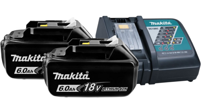 2x Makita BL1860B LXT 18V 6