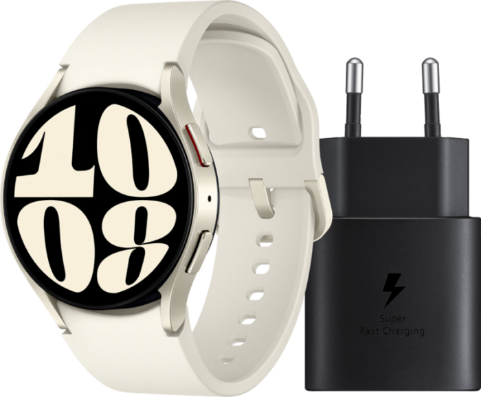 Samsung Galaxy Watch 6 Crème 40mm + Oplader