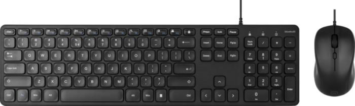BlueBuilt Bedraad Toetsenbord QWERTY + BlueBuilt Filum Bedrade Muis