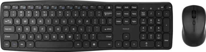 BlueBuilt Draadloos USB Toetsenbord QWERTY + BlueBuilt Nexum Draadloze Muis