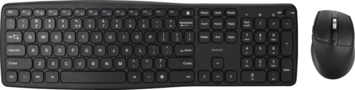 BlueBuilt Draadloos USB Toetsenbord QWERTY + BlueBuilt Nexum Pro Draadloze Muis