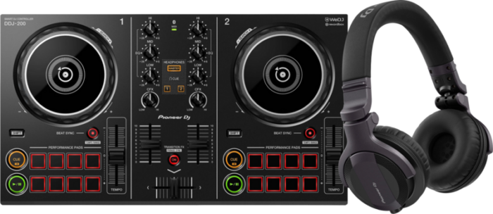 Pioneer DJ DDJ-200 + Pioneer DJ HDJ-CUE1