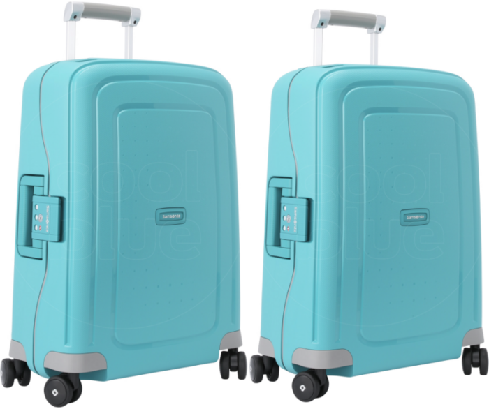 Samsonite S'Cure Spinner 55cm Aqua Blue Duo Kofferset
