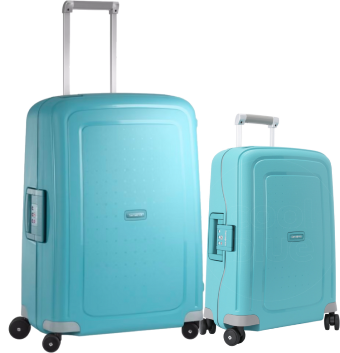 Samsonite S'cure Spinner 55+69cm Aqua Blue Kofferset