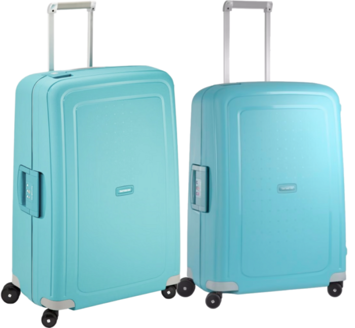 Samsonite S'Cure Spinner 69+75cm Aqua Blue Kofferset