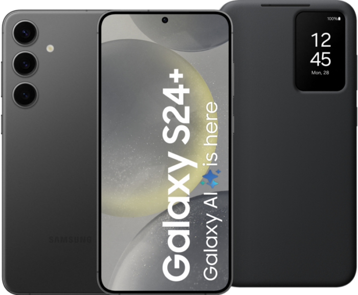 Samsung Galaxy S24 Plus 256GB Zwart 5G + Smart View Book Case Zwart