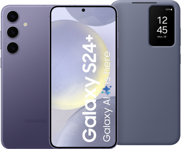 Samsung Galaxy S24 Plus 256GB Paars 5G + Smart View Book Case Paars