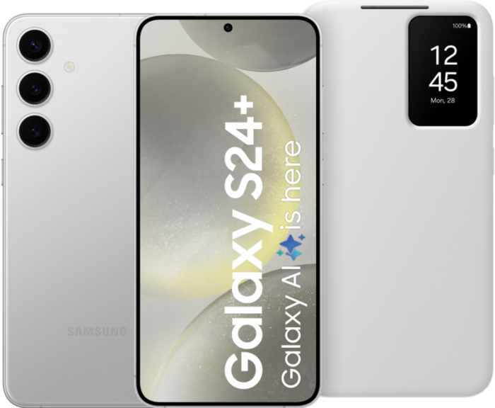 Samsung Galaxy S24 Plus 512GB Grijs 5G + Smart View Book Case Wit