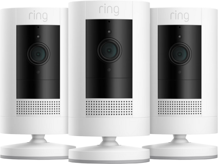 Ring Stick Up Cam Battery - Wit 3-pack