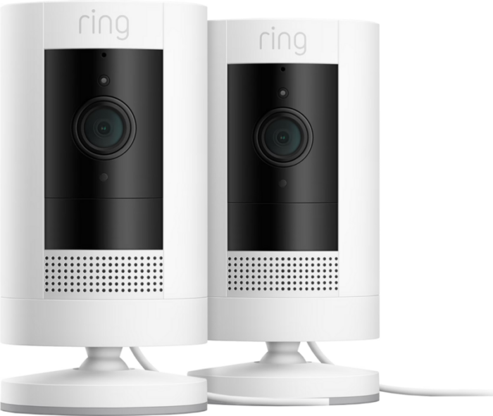 Ring Stick Up Cam Plug-In - Wit 2-pack