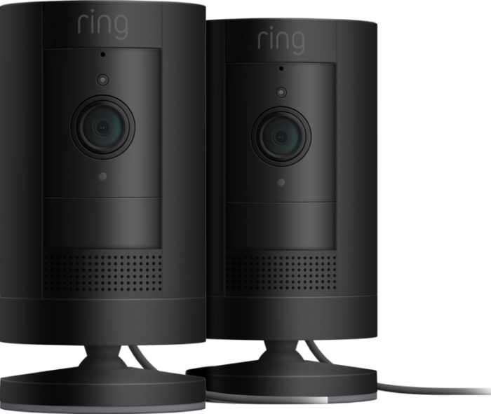Ring Stick Up Cam Plug-In - Zwart 2-pack