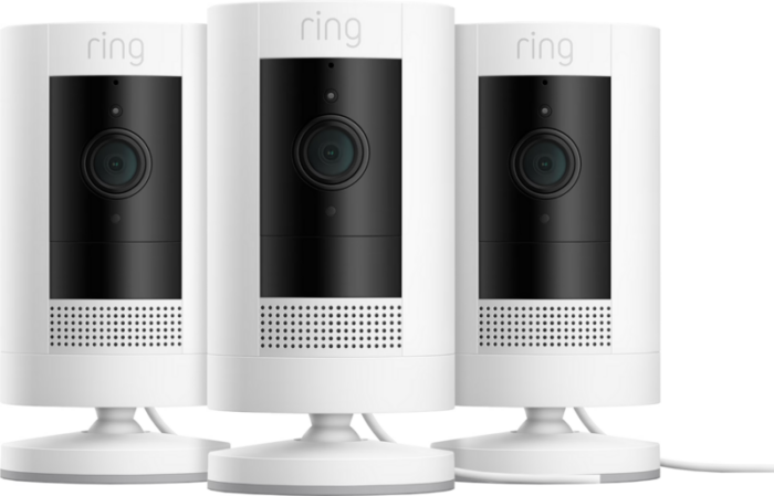 Ring Stick Up Cam Plug-In - Wit 3-pack
