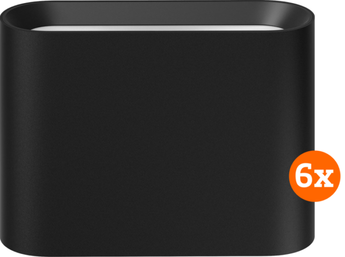 Philips Hue Dymera muurlamp - White and Color - Zwart 6-pack
