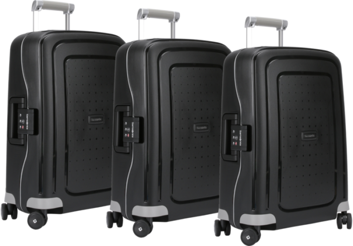 Samsonite S'Cure Spinner 55cm Black Triple Kofferset