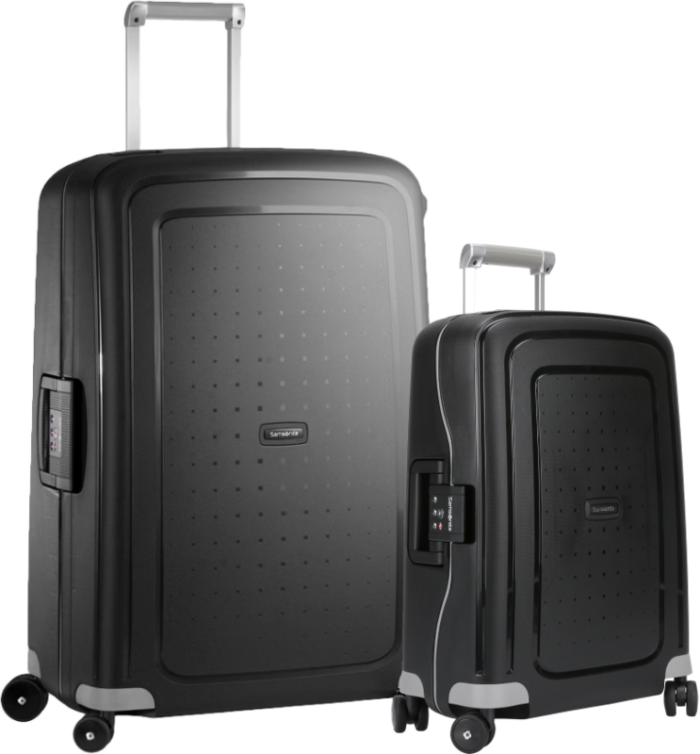 Samsonite S'cure Spinner 55+75cm Black Kofferset