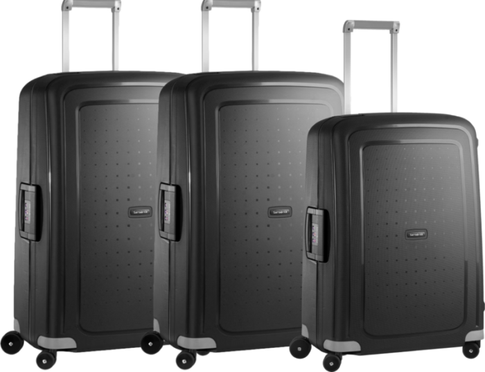 Samsonite S'Cure Spinner 75+69+75cm Black Kofferset