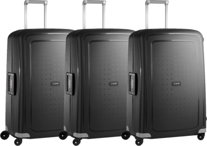 Samsonite S'Cure Spinner 75cm Black Triple Kofferset