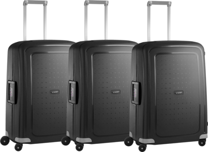 Samsonite S'Cure Spinner 69cm Black Triple Kofferset